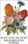 (image for) Floral Emblems 005-Blue Bottle, Dog Rose, Garden Wall Flower